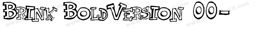 Brink BoldVersion 00字体转换
